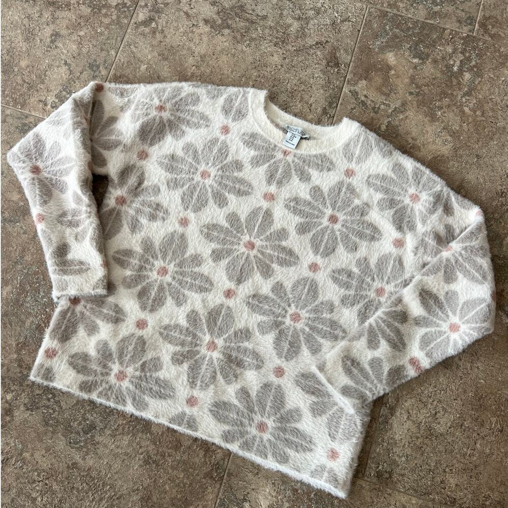 Rachel Zoe Crewneck Floral Sweater, Women's size M